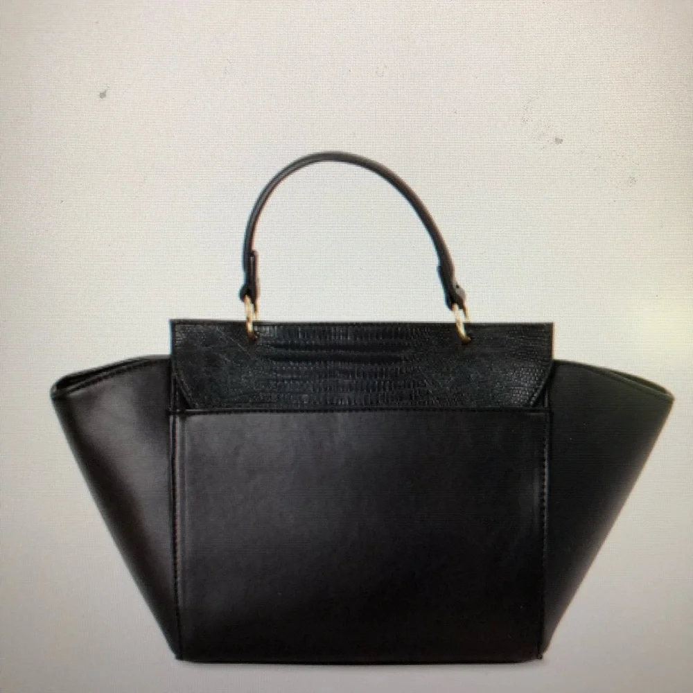 London Fog Orchid Satchel w/removable strap - Picture 3 of 6